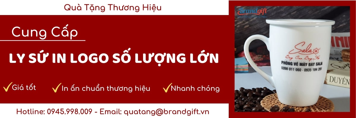 Cung cấp ly sứ in logo 