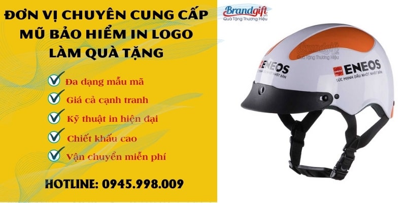 Đơn vị chuyên cung cấp mũ bảo hiểm in logo