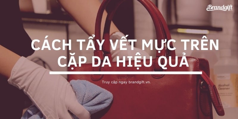 tẩy vết mực trên cặp da banner