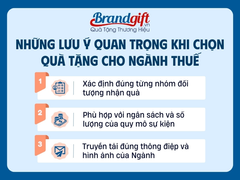 Lưu ý khi chọn quà tặng kỷ niệm 80 năm ngày truyền thống ngành thuế