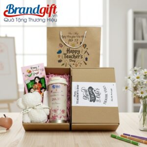 Bộ Quà Ly Giữ Nhiệt Và Khăn Mặt Quà Tặng Ngày 20/11