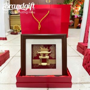 Tranh Khuê Văn Các Dát Vàng 24K