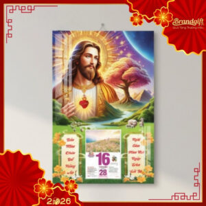 Lịch tết in ảnh Chúa