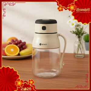 Máy xay sinh tố cầm tay Elmich quà tặng 1 lít 70W màu kem MXCT-03