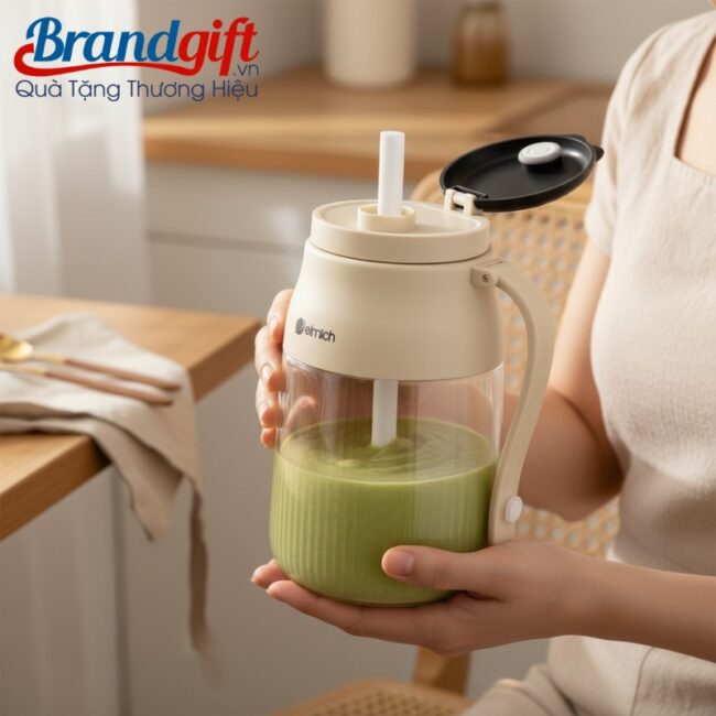 Máy xay sinh tố cầm tay Elmich quà tặng 1 lít 70W màu kem MXCT-03 (8) Máy xay sinh tố cầm tay Elmich quà tặng 1 lít 70W màu kem MXCT-03