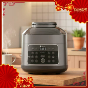 Nồi chiên không dầu kết hợp áp suất đa năng Elmich quà tặng 4L NCKD-04