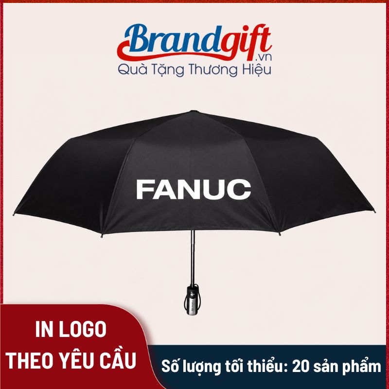 Ô dù cầm tay gấp hai 8 múi bán tự động in logo quà tặng