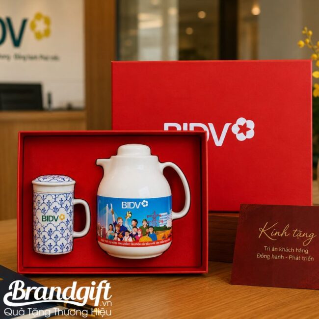 Bộ giftset quà tặng Trà Lễ Phúc An của ngân hàng BIDV