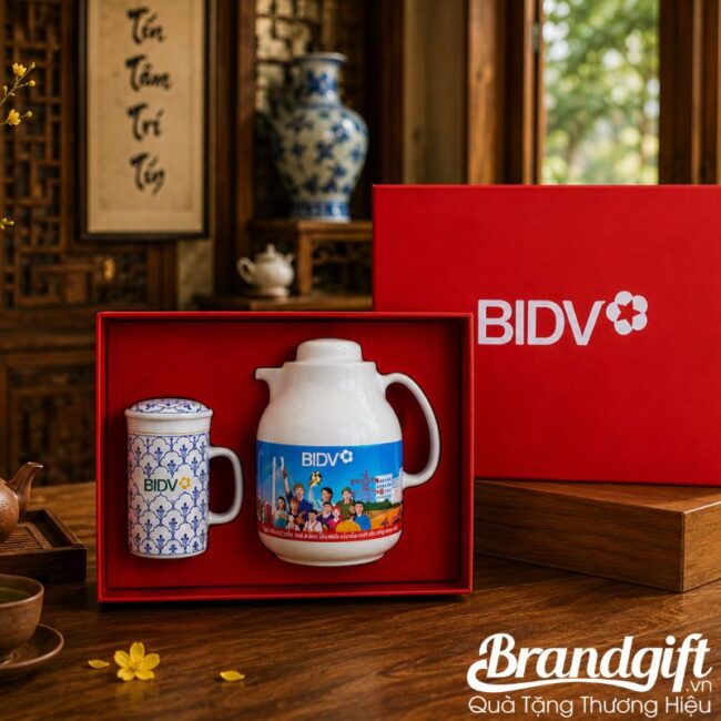 Bộ giftset quà tặng Trà Lễ Phúc An của ngân hàng BIDV