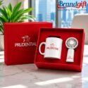 Bộ giftset quà tặng mùa hè cốc sứ Bát Tràng & quạt mini