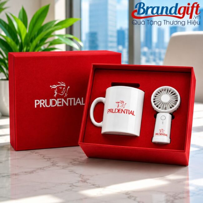 Bộ giftset quà tặng mùa hè cốc sứ Bát Tràng & quạt mini (2) Bộ giftset quà tặng mùa hè cốc sứ Bát Tràng & quạt mini