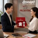 Bộ giftset quà tặng mùa hè cốc sứ Bát Tràng & quạt mini