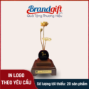 Liên hoa mạ vàng 24K in logo cao cấp