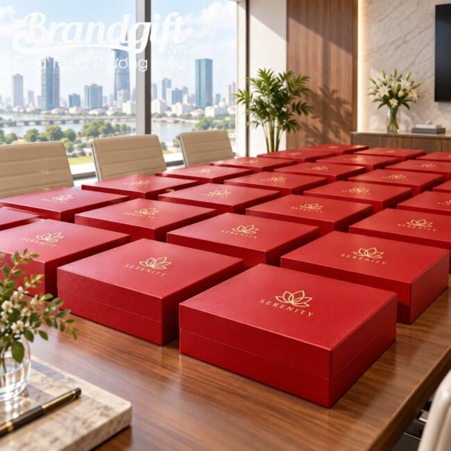 Set quà tặng lọ hoa và cốc sứ men hỏa biến