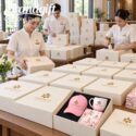 Bộ Giftset 3 món mũ lưỡi trai, cốc sứ và khăn lụa