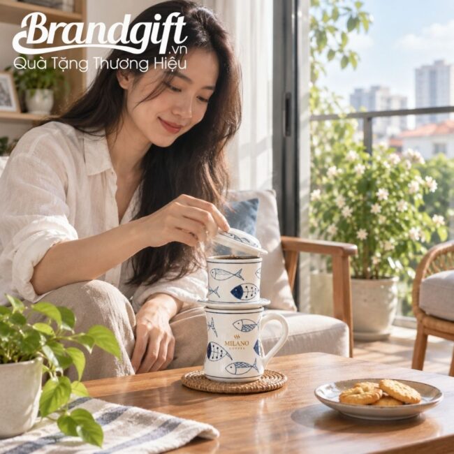 bo-phin-pha-cafe-men-kem-ve-tay (4) Bộ phin pha cà phê men kem họa tiết vẽ tay Bát Tràng