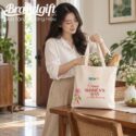 Set quà tặng túi vải và ly sứ