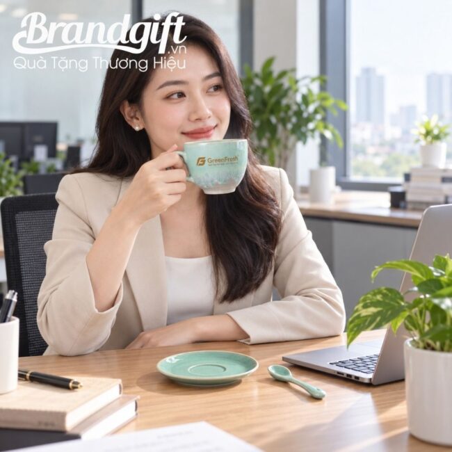 Bộ tách cà phê Bát Tràng