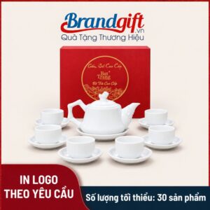 Bộ ấm chén dáng trúc quà tặng