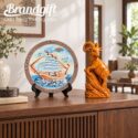 Bộ quà tặng giftset đĩa sứ và tượng Dê