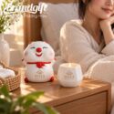 Bộ giftset quà tặng heo đất và cốc nến thơm in logo