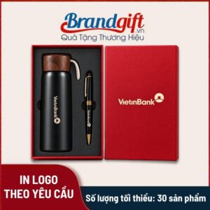 Combo quà tặng bình giữ nhiệt và bút ký