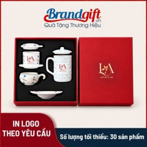 Bộ quà tặng phin pha cà phê và cốc lọc trà