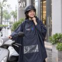Set quà tặng áo mưa và mũ bảo hiểm in logo