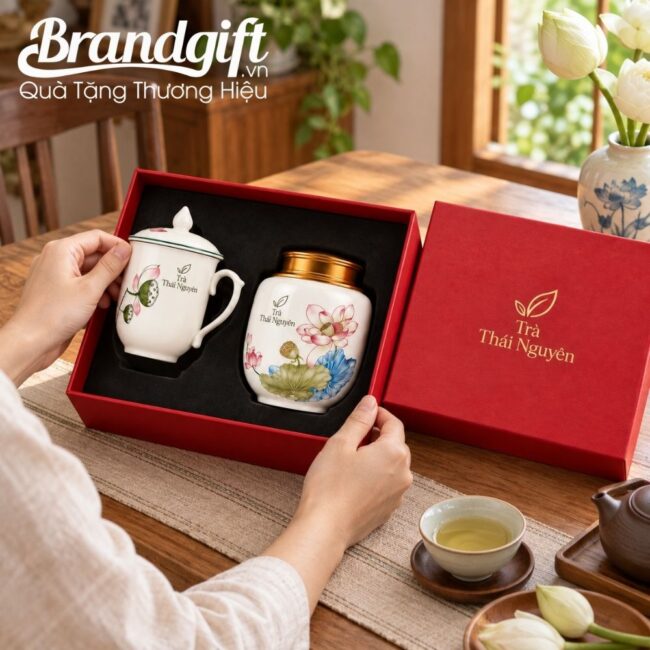 giftset-qua-tang-coc-su-va-hu-dung-tra (4) Bộ Giftset hũ đựng trà và ly sứ vẽ tay