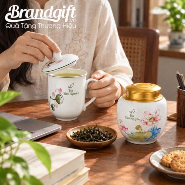 giftset-qua-tang-coc-su-va-hu-dung-tra (5) Bộ Giftset hũ đựng trà và ly sứ vẽ tay