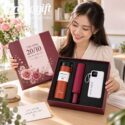 Bộ quà tặng 20/10 bình giữ nhiệt, ô cầm tay và sạc dự phòng