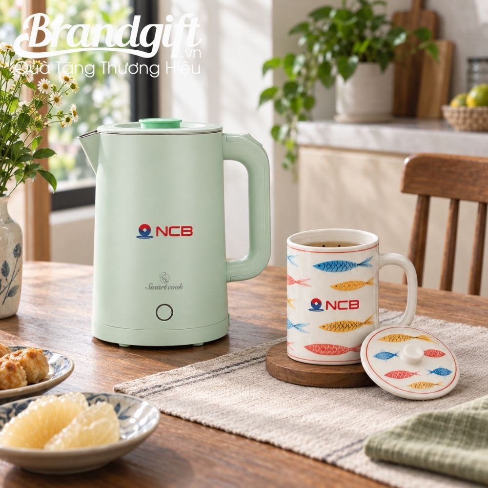 Bộ Giftset quà Tết ấm siêu tốc và cốc lọc trà