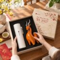 Set quà Tết 2027 bình giữ nhiệt và tượng dê GS-24
