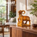 Tượng linh vật dê men hoàng thổ