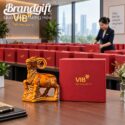 Tượng linh vật dê men hoàng thổ
